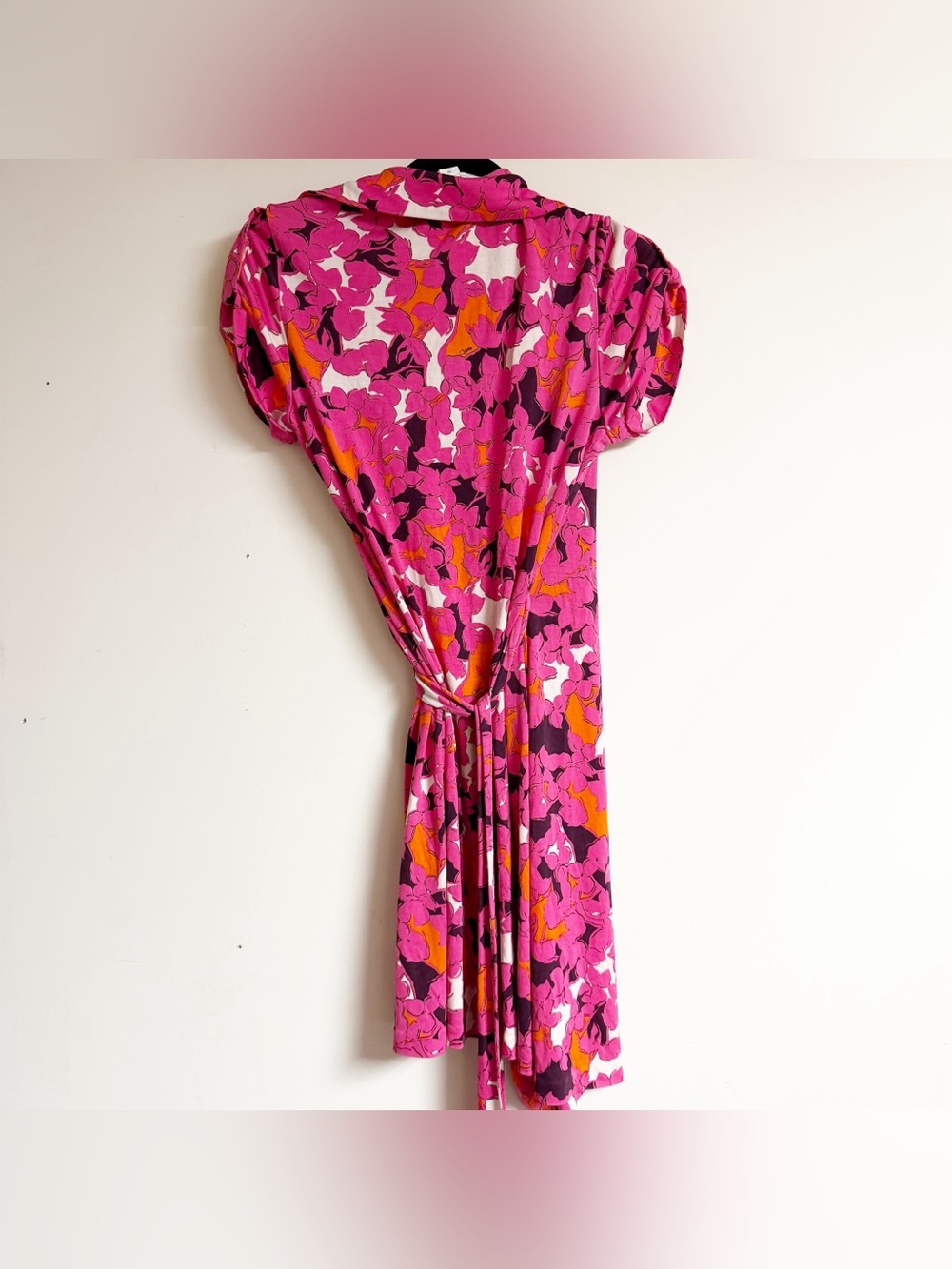 Diane Von Furstenberg Jilda Jersey Wrap Dress Size 12 - Picture 4 of 6